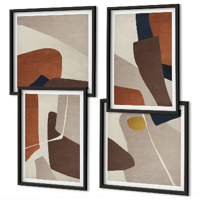 Pripravljena stenska galerija Abstraktne moderne oblike