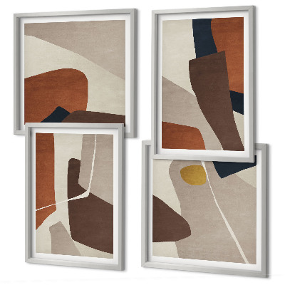 Pripravljena stenska galerija Abstraktne moderne oblike