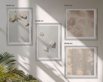 Pripravljena stenska galerija Okraski za plažo iz boho kamnov