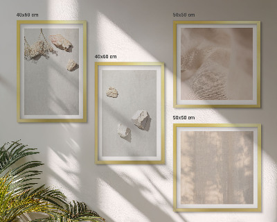 Pripravljena stenska galerija Okraski za plažo iz boho kamnov