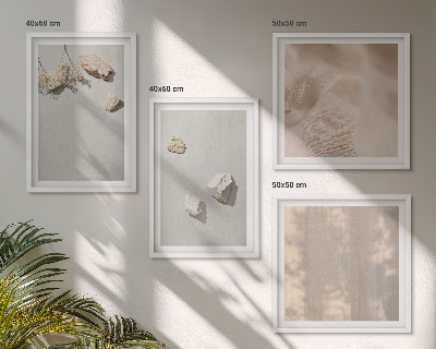 Pripravljena stenska galerija Okraski za plažo iz boho kamnov