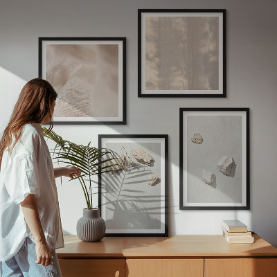 Pripravljena stenska galerija Okraski za plažo iz boho kamnov