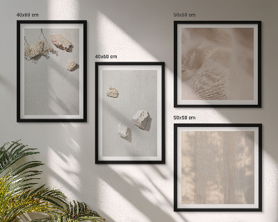 Pripravljena stenska galerija Okraski za plažo iz boho kamnov