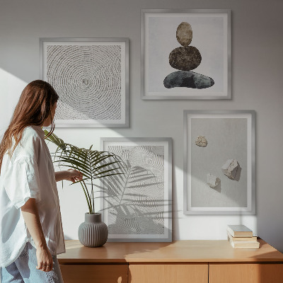 Pripravljena stenska galerija Peščeni kamni moderne barve