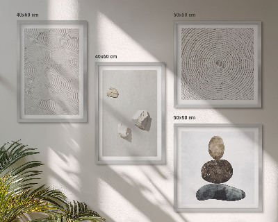 Pripravljena stenska galerija Peščeni kamni moderne barve