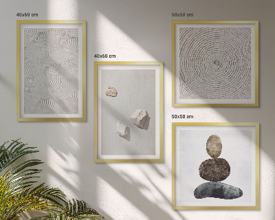 Pripravljena stenska galerija Peščeni kamni moderne barve