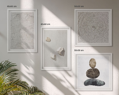 Pripravljena stenska galerija Peščeni kamni moderne barve