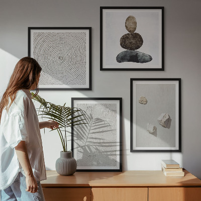 Pripravljena stenska galerija Peščeni kamni moderne barve