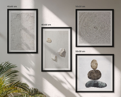 Pripravljena stenska galerija Peščeni kamni moderne barve