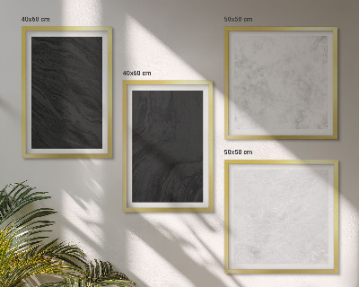 Set 4 slik v okvirju Temno svetli glamurozni frnikoli