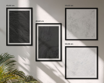 Set 4 slik v okvirju Temno svetli glamurozni frnikoli
