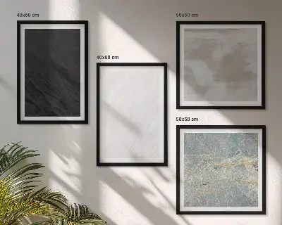 Stenska galerija pripravljena z motivom kamnitih tekstur