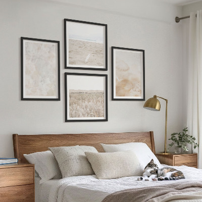 Set 4 slik v okvirju Pastelne modne teksture