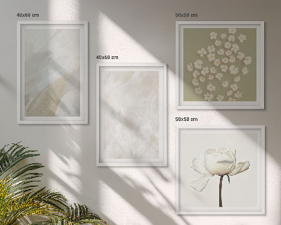Pripravljena stenska galerija Rože, modne boho teksture