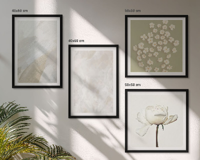 Pripravljena stenska galerija Rože, modne boho teksture
