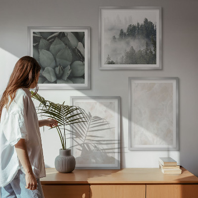 Pripravljena stenska galerija Kamniti pastelni frnikoli
