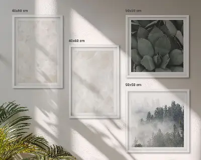 Pripravljena stenska galerija kamniti pastelni vzorec s frnikolami