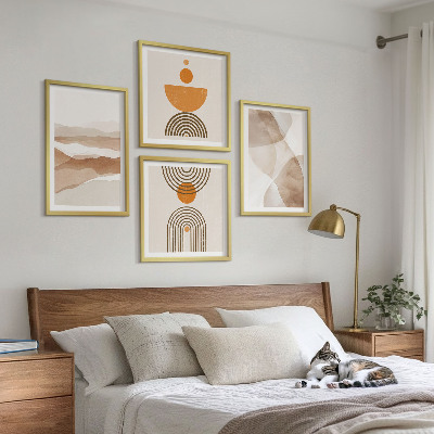 Set 4 slik v okvirju Strukture odtenkov minimalizma
