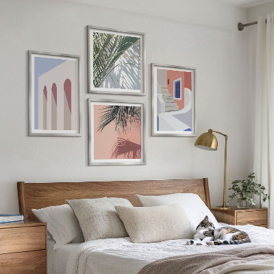 Pripravljena stenska galerija Ilustracije mestne arhitekture