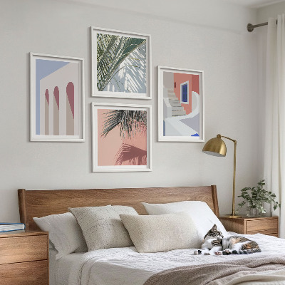 Pripravljena stenska galerija Ilustracije mestne arhitekture