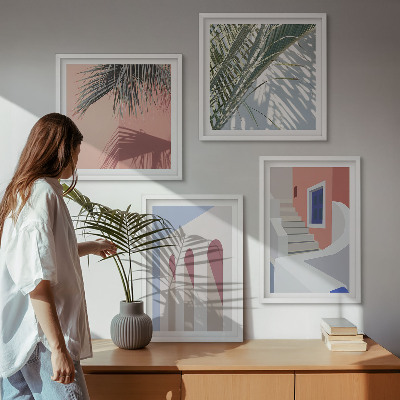 Pripravljena stenska galerija Ilustracije mestne arhitekture