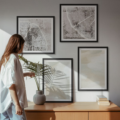 Pripravljena stenska galerija Minimalizem teksture barve