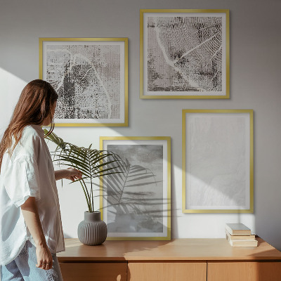 Pripravljena stenska galerija Abstraktne moderne oblike
