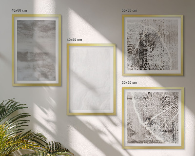 Pripravljena stenska galerija Abstraktne moderne oblike