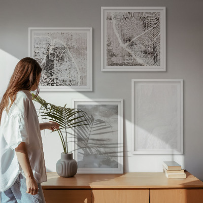 Pripravljena stenska galerija Abstraktne moderne oblike