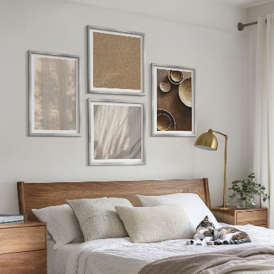 Set 4 slik v okvirju Strukture teksture minimalizem