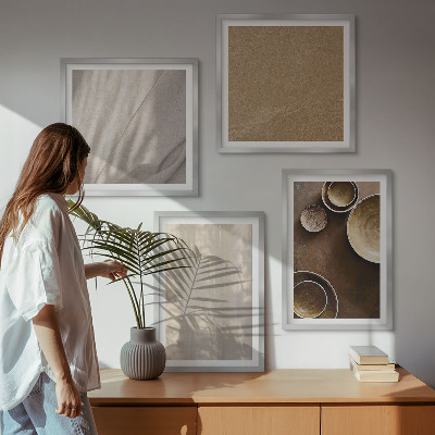 Set 4 slik v okvirju Strukture teksture minimalizem