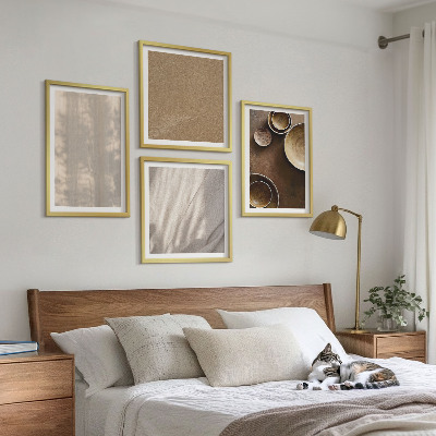 Set 4 slik v okvirju Strukture teksture minimalizem