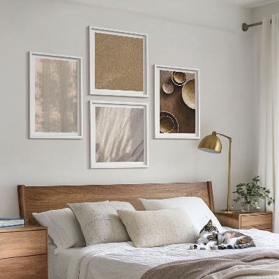 Set 4 slik v okvirju Strukture teksture minimalizem
