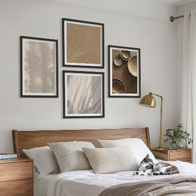 Set 4 slik v okvirju Strukture teksture minimalizem