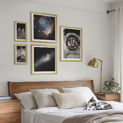 Set 5 slik v okvirju Pristanek astronavtov na Luni