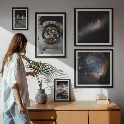 Set 5 slik v okvirju Pristanek astronavtov na Luni