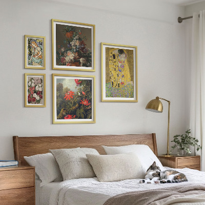 Set 5 slik v okvirju Cvetlične umetniške kompozicije