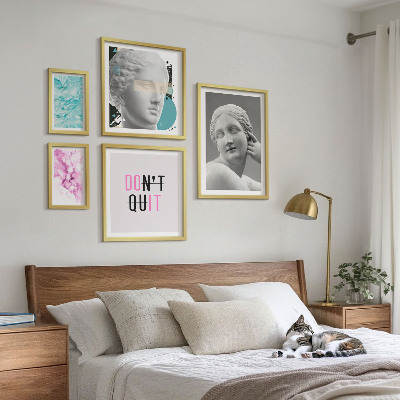 Poliptih v okvirju Elegantne klasične moderne dekoracije