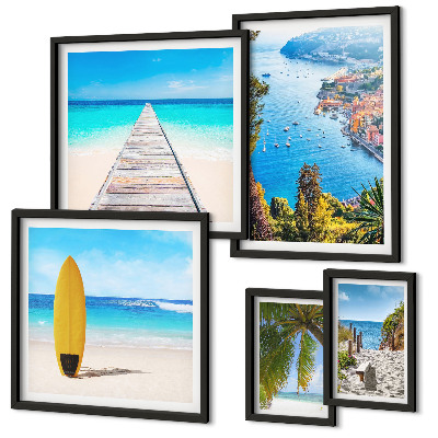 Set 5 slik v okvirju Obmorske pokrajine in plaže