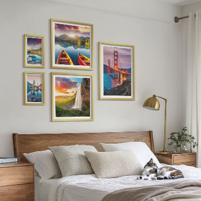 Set 5 slik v okvirju Pokrajine narava mostovi ZDA
