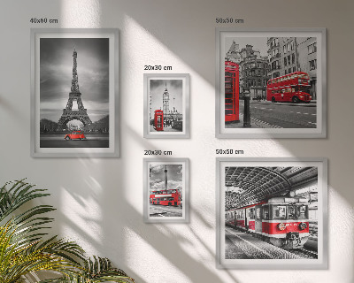 Set 5 slik v okvirju Elegantni razgledi na London in Pariz