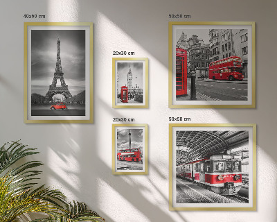 Set 5 slik v okvirju Elegantni razgledi na London in Pariz