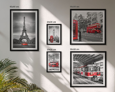 Set 5 slik v okvirju Elegantni razgledi na London in Pariz