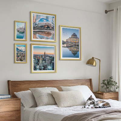 Set 5 slik v okvirju Urbane krajine arhitektura narava