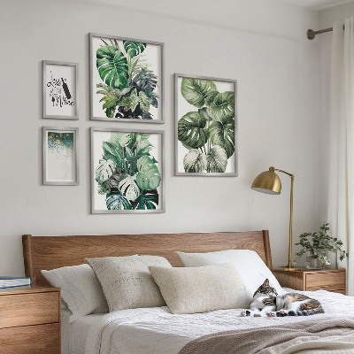 Set 5 slik v okvirju Abstraktni citati o rastlinah