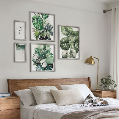 Set 5 slik v okvirju Sodobni rastlinski navdihi