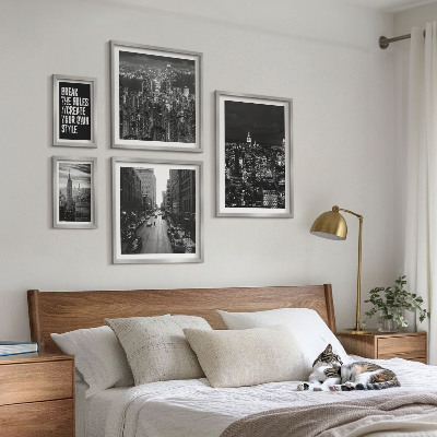 Set 5 slik v okvirju Črno-beli pogledi na New York
