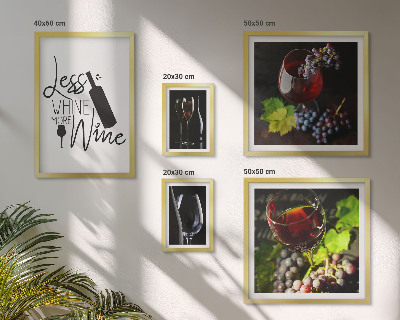 Set 5 slik v okvirju Elegantno vino in dodatki