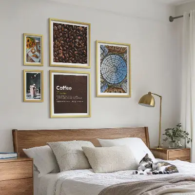 Kavni bonboni v rustikalnem slogu komplet ujemajočih se slik