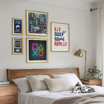Set 5 slik v okvirju Elegantni okraski za igralce